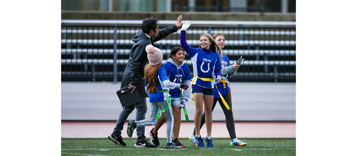 Dedicated coaches with NFL Flag training :)